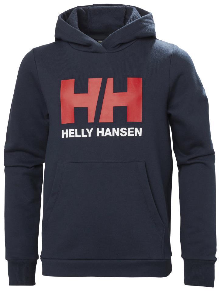 HELLY JR HH LOGO HOODIE NAVY