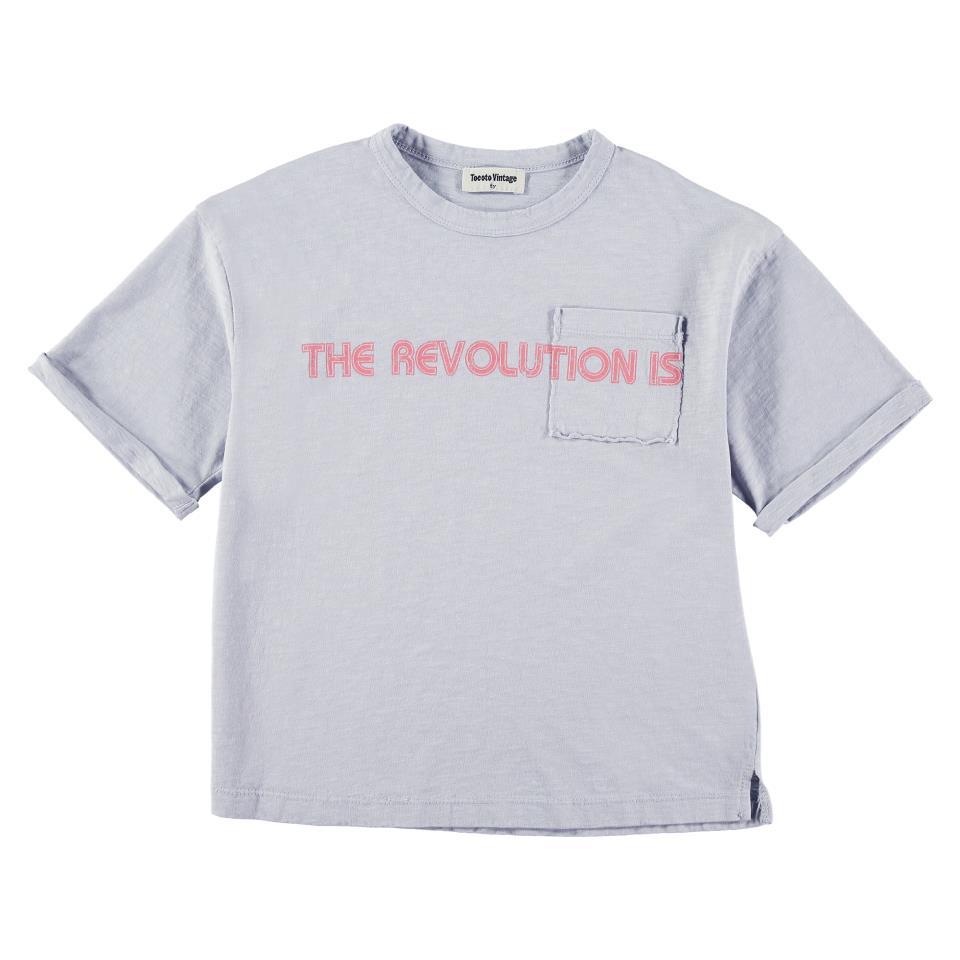 TOCOTO CAMISETA OVERSIZE ESTAMPADA BOLSILLO REVOLU
