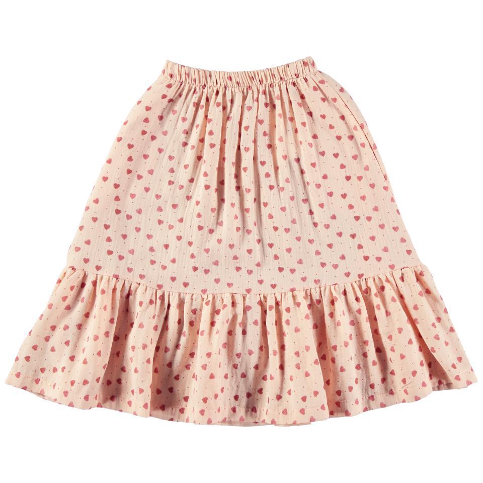 TOCOTO FALDA MIDI ESTAMPADO CORAZONES