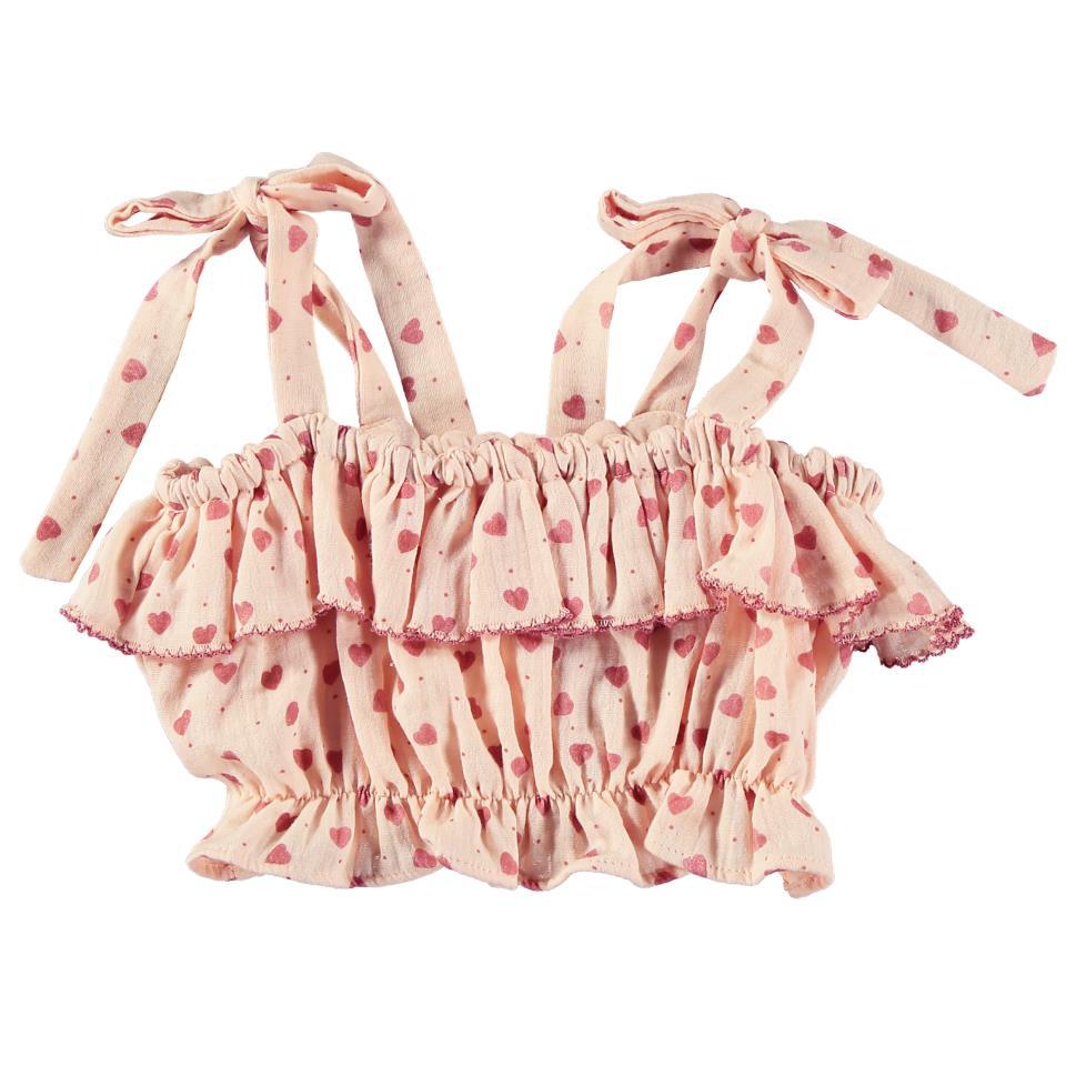 TOCOTO TOP TIRANTES ESTAMPADO CORAZONES