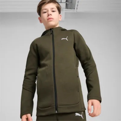 PUMA EVOSTRIPE HOODIE DARK OLIVE