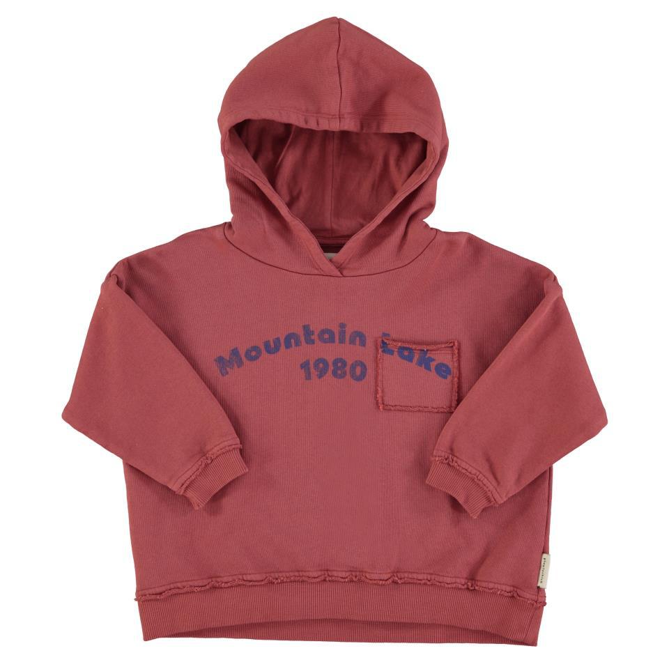 PIU HOODED SWEATSHIRT AUBERGINE W MOUNTAIN LAKE