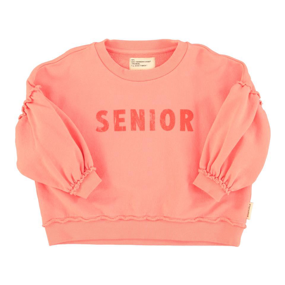 PIU SWEATSHIRT PINK W SENIOR PRINT