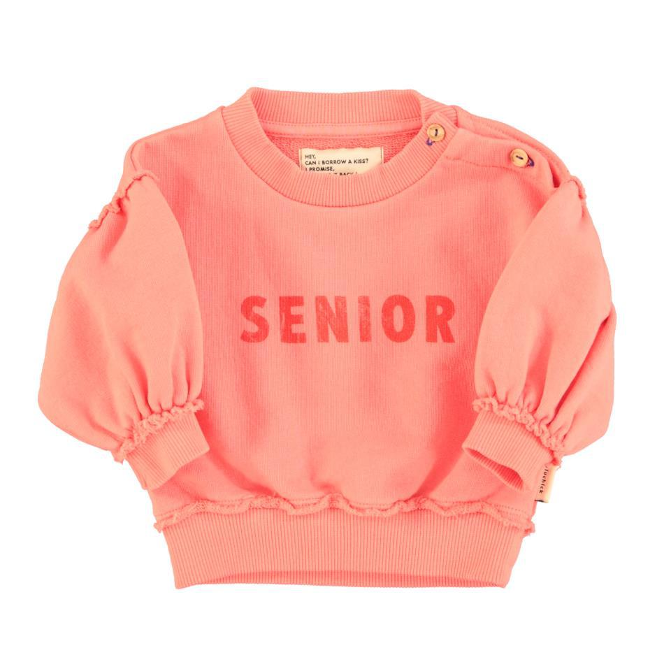 PIU SWEATSHIRT PINK W SENIOR PRINT