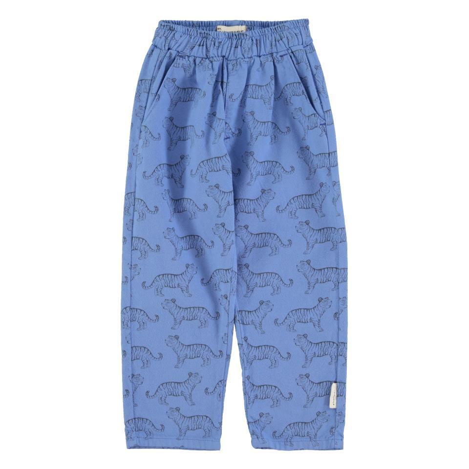 PIU UNISEX TROUSERS BLUE W BLACK TIGERS