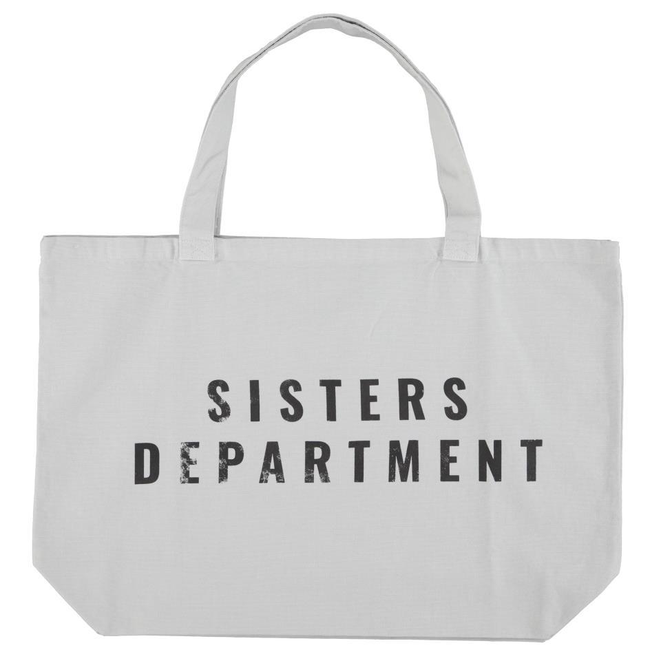 SISTERS XL BAG LIGHT GREY W MAFIA PRINT