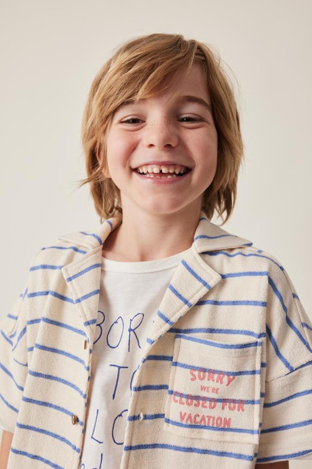 TOCOTO CAMISA KID LISTADO BOLSILLO ESTAMPADO