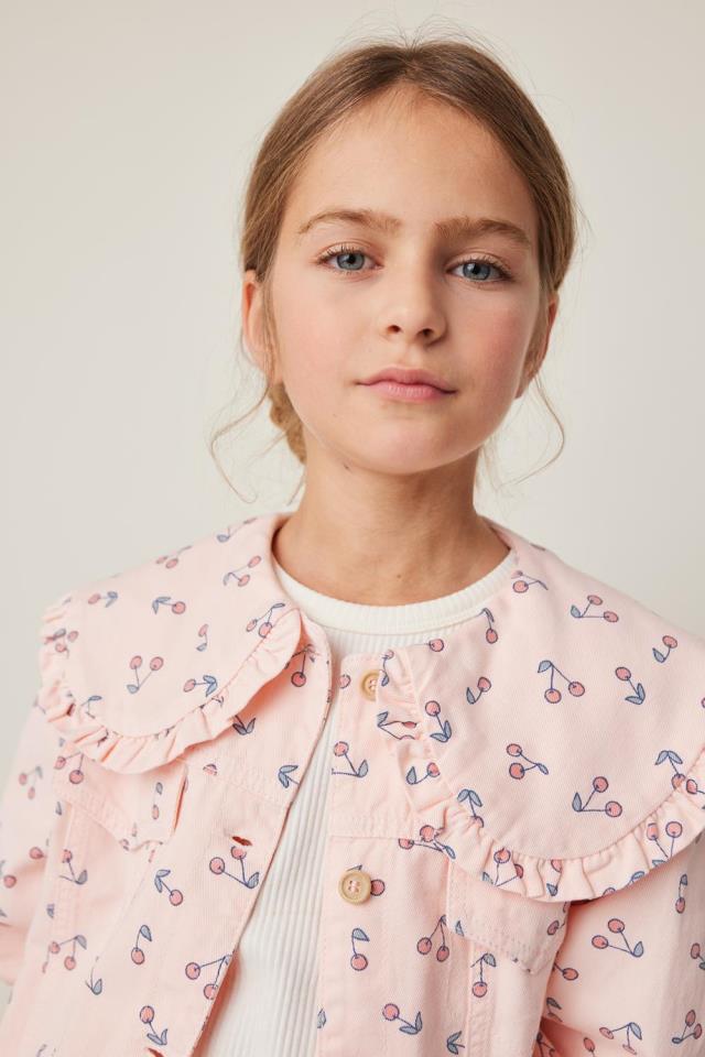 TOCOTO CHAQUETA SARGA ESTAMPADO CEREZAS