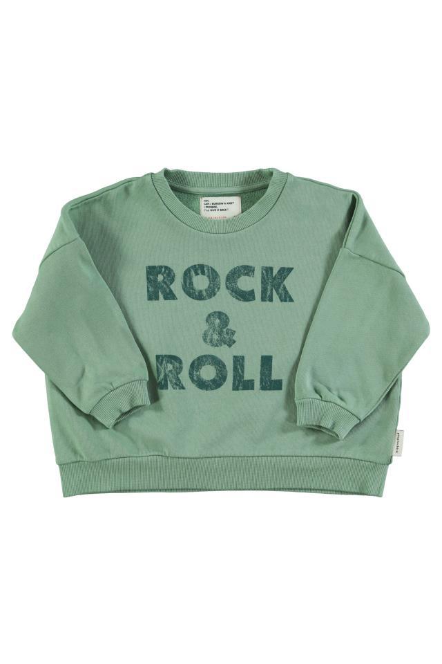 PIU SWEATSHIRT GREEN W ROCK&ROLL