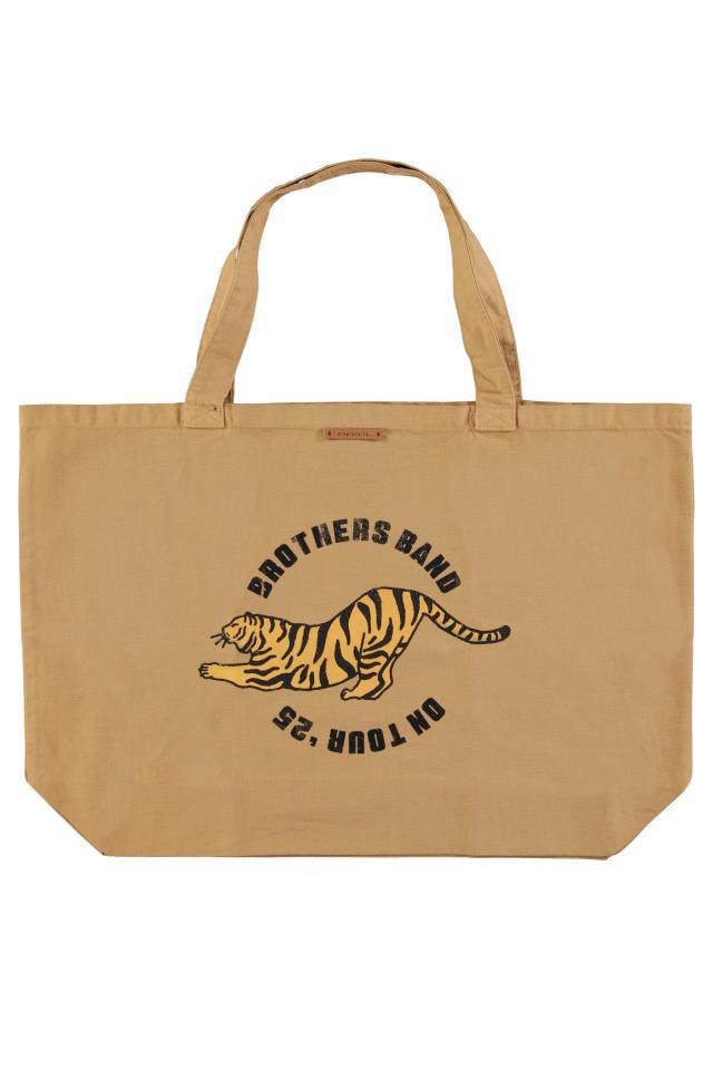 PIU XL BAG MUSTARD W TIGER PRINT